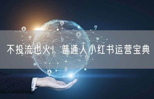 不投流也火！普通人小红书运营宝典